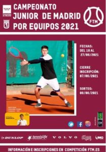 Cartel Campeonato Junior 2021