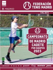 Cartel Campeonato Madrid por Equipos 2023