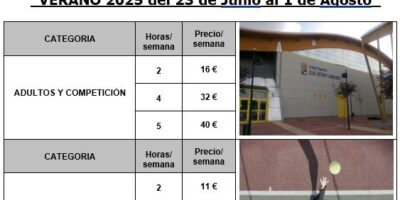 Intensivos de Verano (23 Junio-1 Agosto 2025)